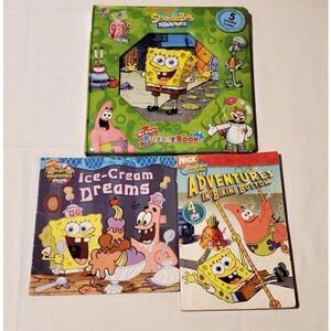 spongebob Nick Activity Puzzle Childrens Book Story Patrick